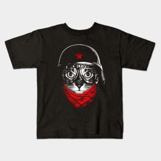 Pilot Cat Kids T-Shirt